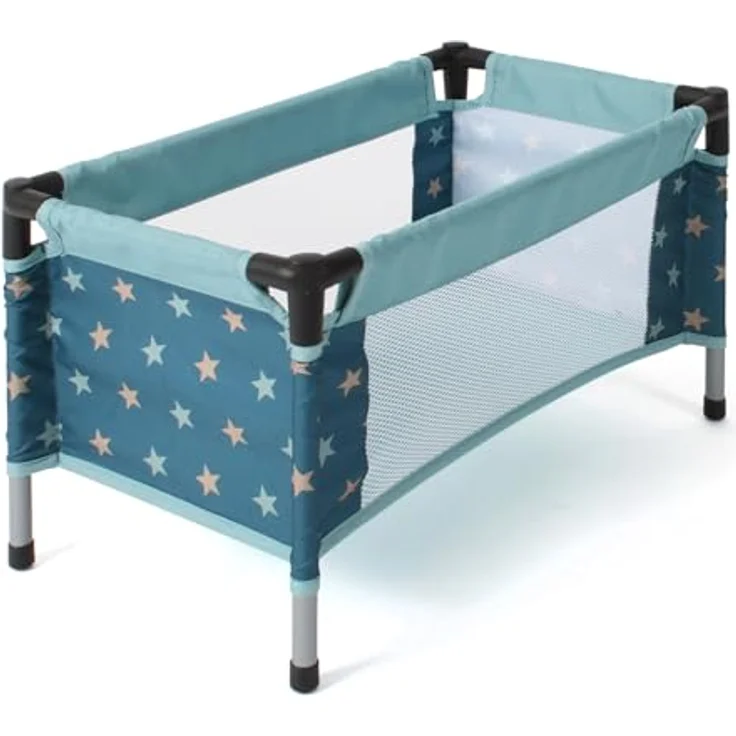 CHIC2000 Puppen-Reisebett mit Tragetasche, geeignet für Puppen bis 50 cm, kompakt und stabil – Bild 2