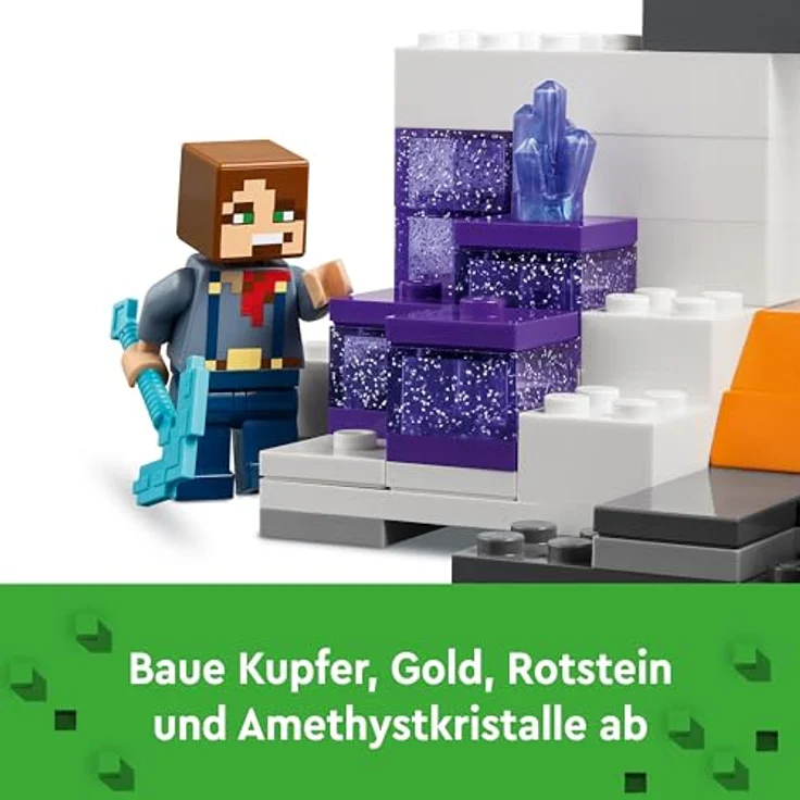LEGO® Konstruktionsspielsteine Die Mine in den Badlands (21263), LEGO Minecraft, (538 St), Made in Europe – Bild 5