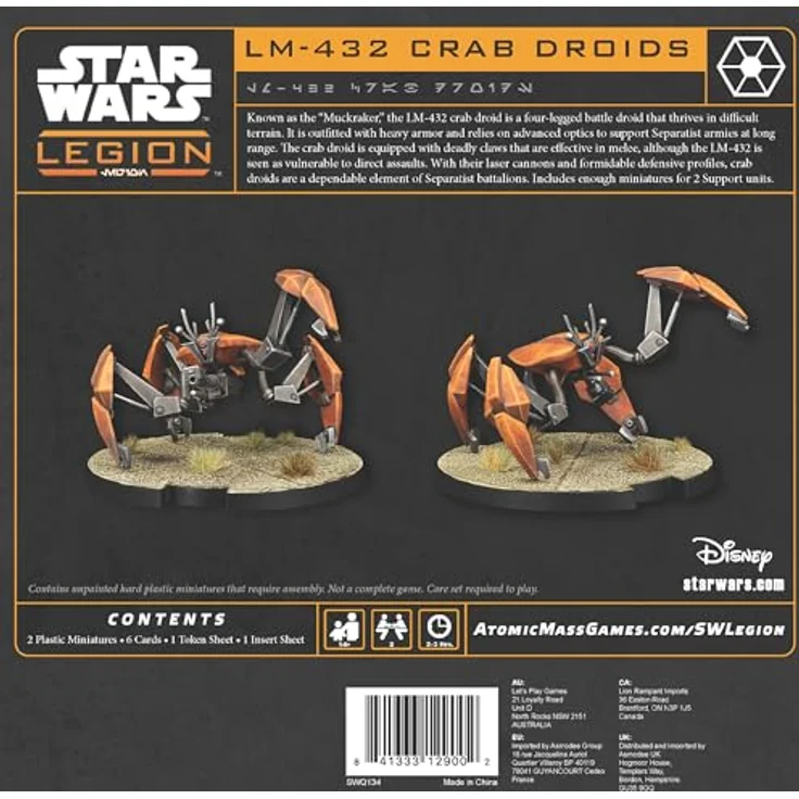 Atomic Mass Games Star Wars Legion LM-432 Crab Droid Unit Expansion Miniatures Game in English for Kids 14+ | Dice-Rolling War Game for 2 Players | Expansion for Star Wars Legion – Bild 2