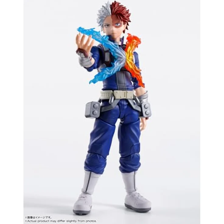 TAMASHII NATIONS My Hero Academia Shoto Todoroki S.H.Figuarts Actionfigur mit Effektteilen und mehreren Ersatzteilen – Bild 2
