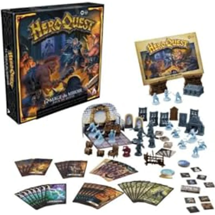 Hasbro Gaming HeroQuest, Die Spiegelmagierin Abenteuerpack, Erweiterungsset mit 33 Miniaturen und 10 Abenteuern (Französisch) – Bild 2
