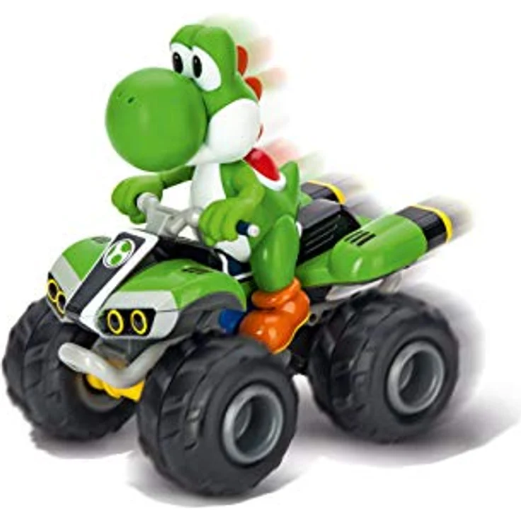 Carrera RC ferngesteuertes Auto Mario Kart Yoshi Quad 2,4GHz, Maßstab 1:20, grünes Design, 30 Minuten Akkulaufzeit, Multiplayer bis 16 Nutzer – Bild 1