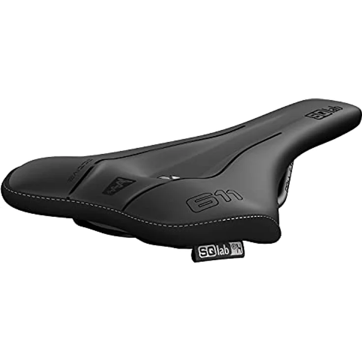 SQlab Unisex – Erwachsene 611 Ergowave Active 2.1 MTB Tech & Trail Fahrradsattel, Schwarz, 16 cm – Bild 4