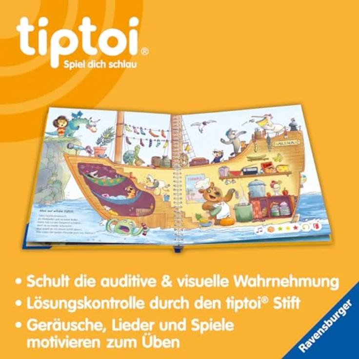 Ravensburger tiptoi® Meine Lern-Spiel-Welt: Konzentration und Wahrnehmung, Lernbuch für Kinder ab 4 Jahren, 16 Seiten – Bild 5
