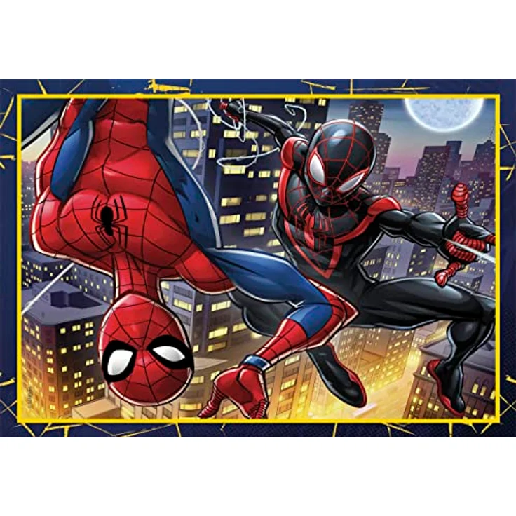 Clementoni Supercolor Puzzle 4 In 1 - Marvel Spiderman - Buntes Kinderpuzzle Mit Besonderer Leuchtkraft, 12,16,20,24 Teile Ab 3 Jahren – Bild 5
