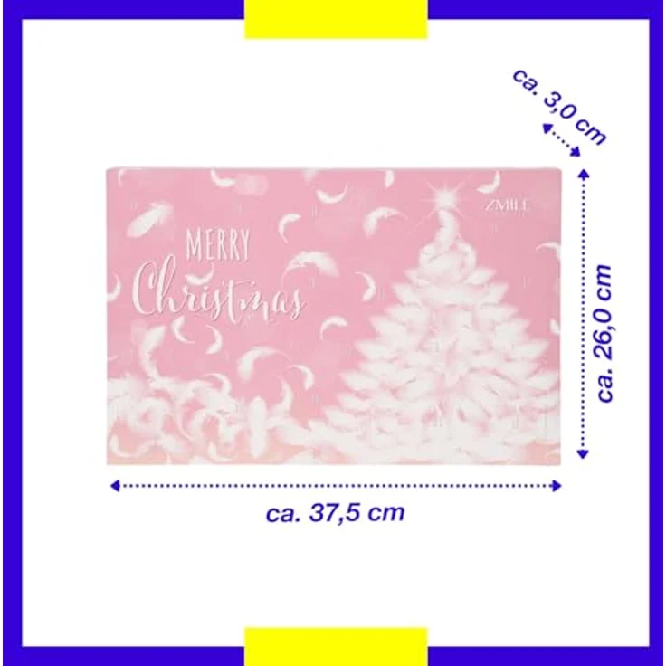 Zmile Cosmetics Traditioneller Adventskalender Rosa und Flauschig, Adventskalender für die festliche Saison – Bild 2