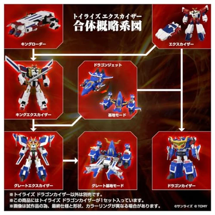 Takara Tomy Toyrise Actionfigur Dragon Kaiser, 25 cm, detailreiche Gestaltung mit Zubehörteilen für Sammler ab 14 Jahren – Bild 9