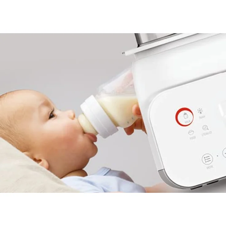 Neno® VITA 5 in 1 Babyflaschensterilisator und wärmer - Regelbarer Dampfsterilisator für Babyflaschen - 4 Betriebsarten - Schnell und einfach zu bedienen – Bild 5