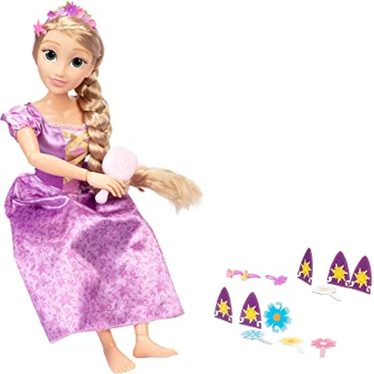 Disney Princess Rapunzel Riesenpuppe 80 cm Zubehör – Bild 5