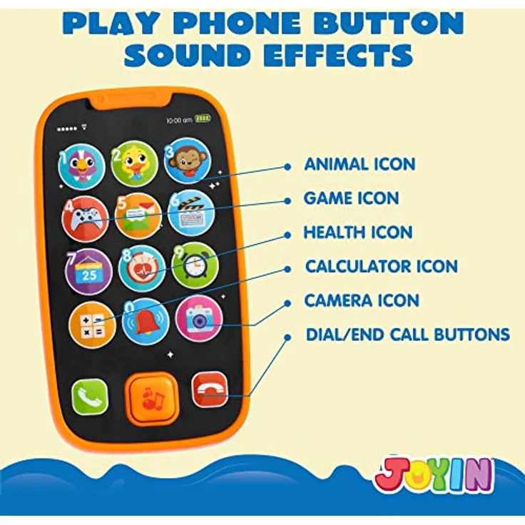 JOYIN Mein Lernen Fernbedienung und Telefon-Bundle mit Musik, Spaß, Smartphone Spielzeug für Baby, Säuglinge, Kinder, Jungen oder Mädchen, Geburtstagsgeschenke – Bild 5