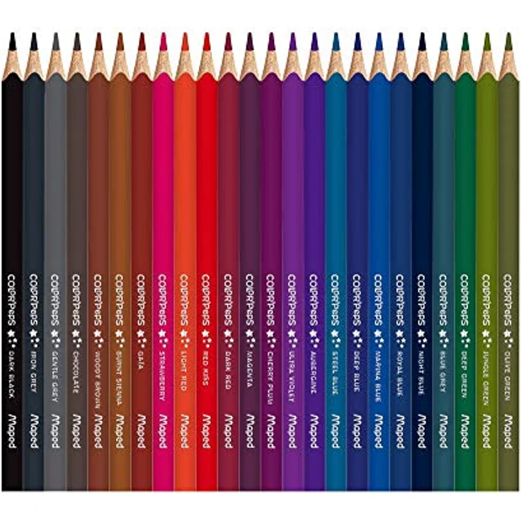 Maped - ergonomische Drei-Kant-Buntstifte, Farbstifte COLOR'PEPS STAR aus FSC-zertifiziertem Holz - 72x Stifte – Bild 4