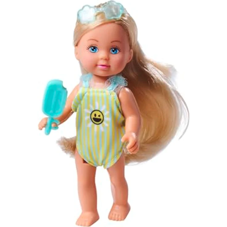 SIMBA Evi Love Travel, Babypuppe mit Koffer und Badeanzug, 12 cm, für Kinder ab 3 Jahren – Bild 2