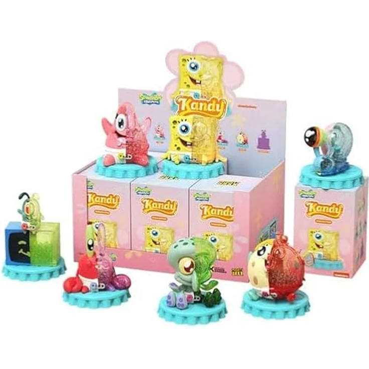 Mighty Jaxx Kandy X SpongeBob SquarePants Soda Edition Sammelfigur, Blind Box, 10 cm, transparent mit Blasenkugeln gefüllt – Bild 2