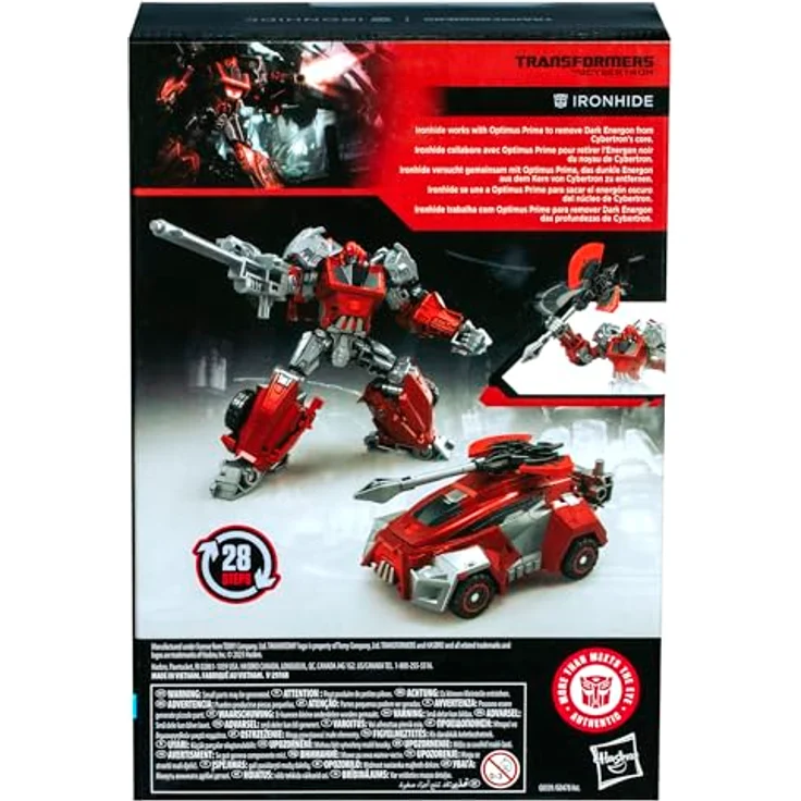 Transformers Studio Series Voyager-Klasse, Gamer Edition Ironhide Action-Figur, 16,5 cm beweglich mit Energon Doppelaxt und Blaster, 2 Modi – Bild 5
