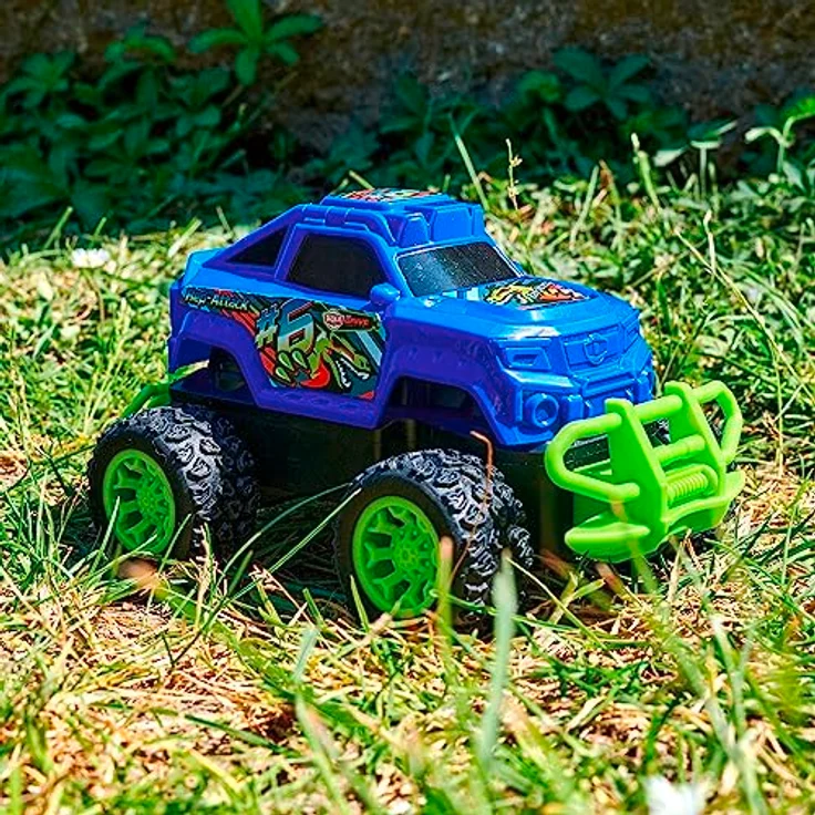 Dickie Toys - RC Monstertruck Rep Attack - ferngesteuertes Auto für Kinder ab 6 Jahre mit Fernbedienung (2-Kanal FS, 2,4GHz) und Batterien, 15,5 cm, bis 10 km/h – Bild 4