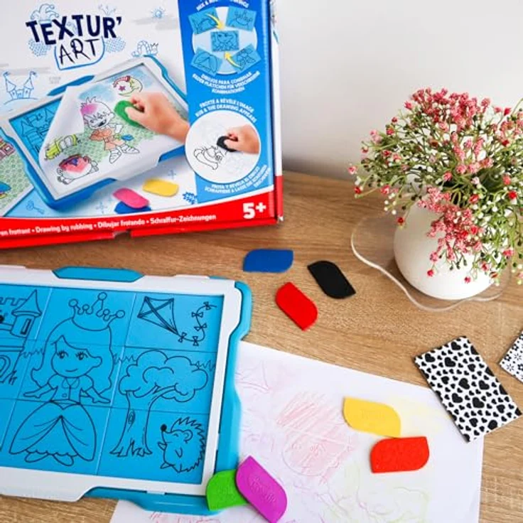 Maped CREATIV - Puzzle- und Mal-Set TEXTURE ART, 907038, sortiert - Kreatives Kombinationsspiel mit Struktur-Puzzle und Mal-Funktion – Bild 3