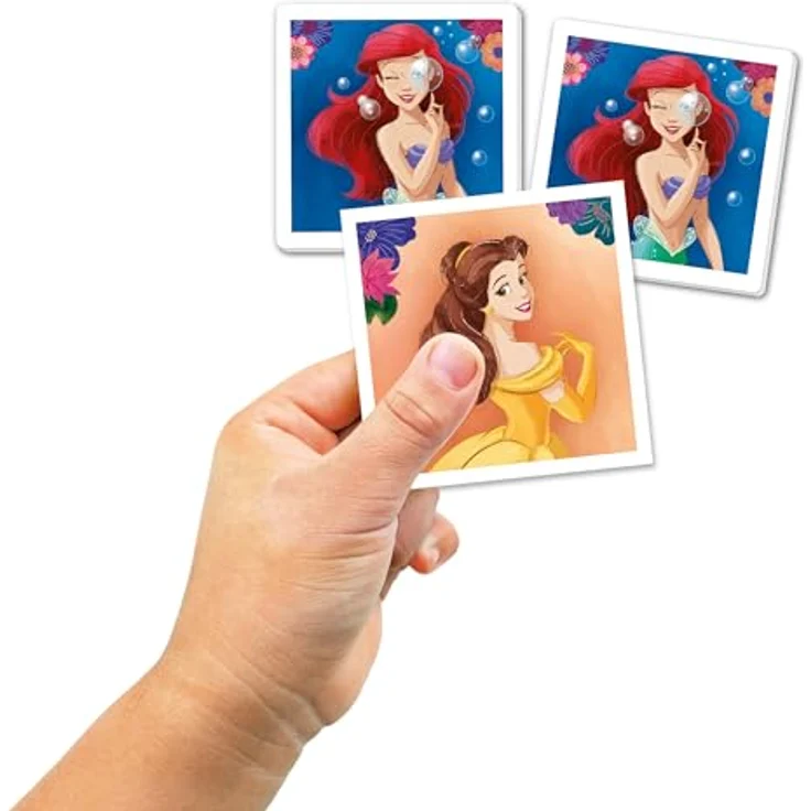 Clementoni Edukit 4 in 1 Disney-Prinzessinnen (Memory, Puzzle 30 und 48 Stücke, 6 Würfel) - pädagogische Spiele für Kinder - Memory und Logik-Spiel 18297 – Bild 4