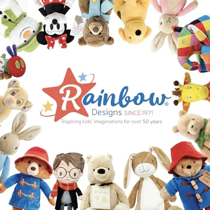 RAPPA Regenbogen-Plüsch-Harry-Potter-Aktivitätsspielzeug, Hängespielzeug für Babys mit sensorischen Farben und unterschiedlichen Texturen – Bild 5