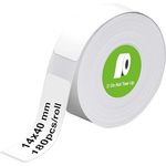 Olympia Etiketten Etikettenrolle Weiß 14x40mm, unbeschichtet, 180 Stück, passend für P22 Drucker