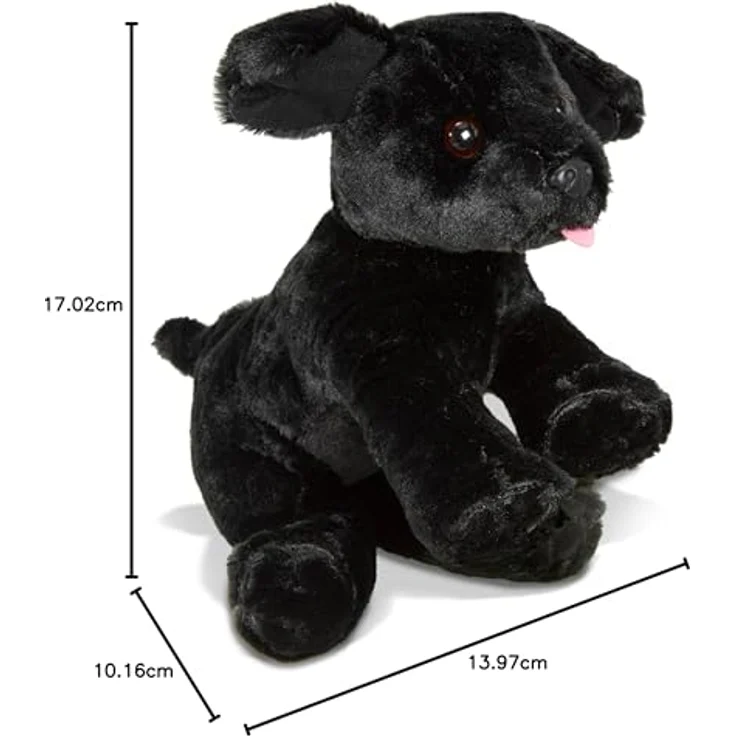 Melissa & Doug Schwarze Benson Labrador-Welpe, Stofftier mit abwaschbarer Oberfläche, 25,4 cm, ideal für Kinder von 3 Monaten bis 3 Jahren – Bild 10