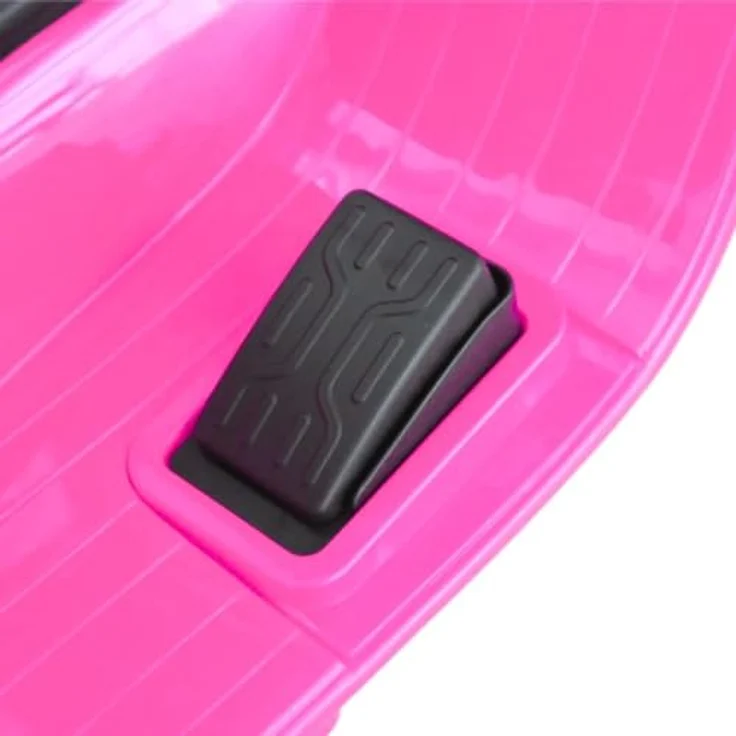 Vrooomy Kinder Elektro Roller Vespa GTS Mini, 6V mit Scheinwerfer, rosa, für 1 bis 3 Jahre, mit abnehmbaren Stützrädern und Kunstledersitz – Bild 2
