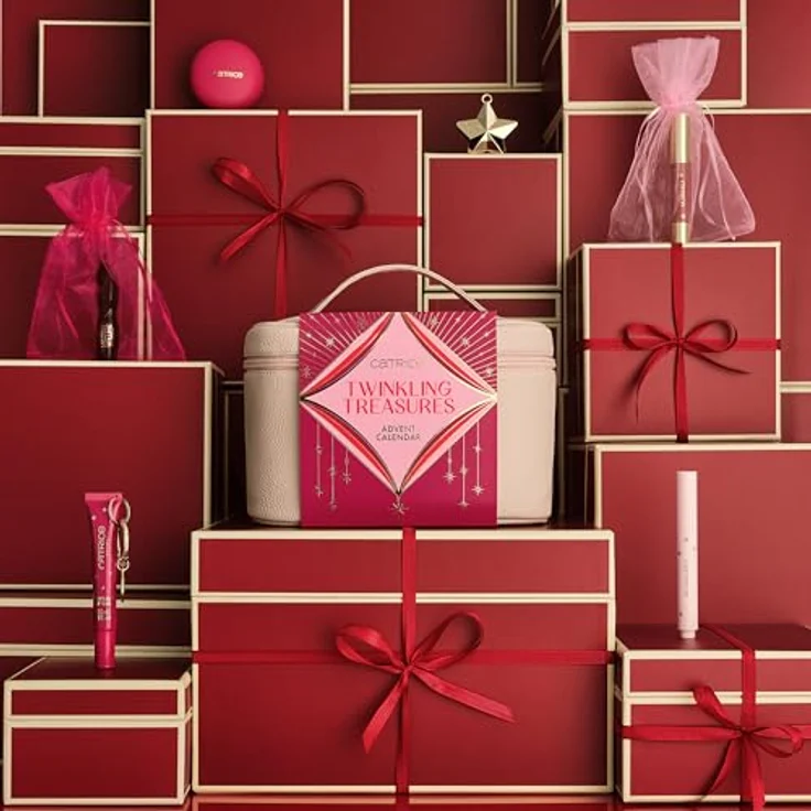 Catrice Adventskalender Twinkling Treasures, 24-tlg. Adventskalender mit Make-up, Nagellack & Accessoires, vegan und tierversuchsfrei – Bild 5