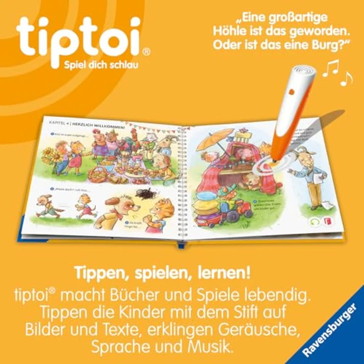 Ravensburger tiptoi® Kira Katze und die Sache mit dem Streit, Bilderbuch über den Umgang mit Gefühlen, mit Sound, für Kinder von 4 bis 7 Jahren – Bild 4