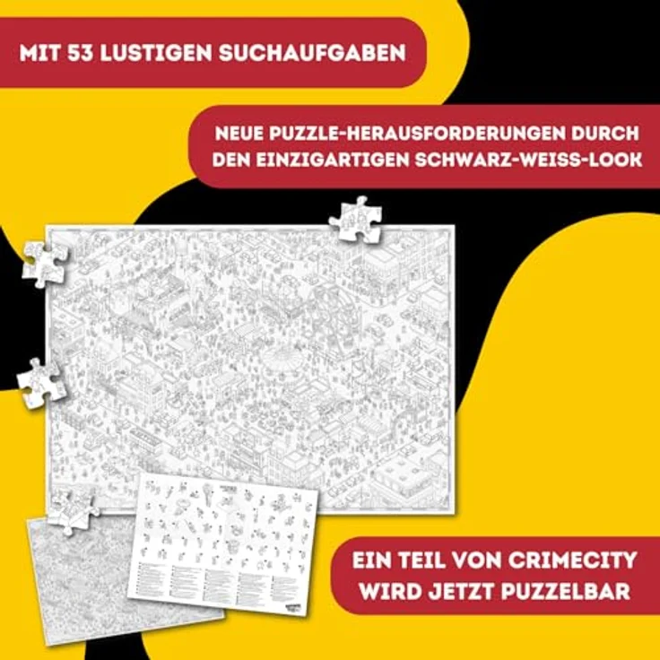 Edition Spielwiese MicroMacro Puzzle, Die Kirmes 500 Teile mit 53 Suchaufgaben für Erwachsene – Bild 3