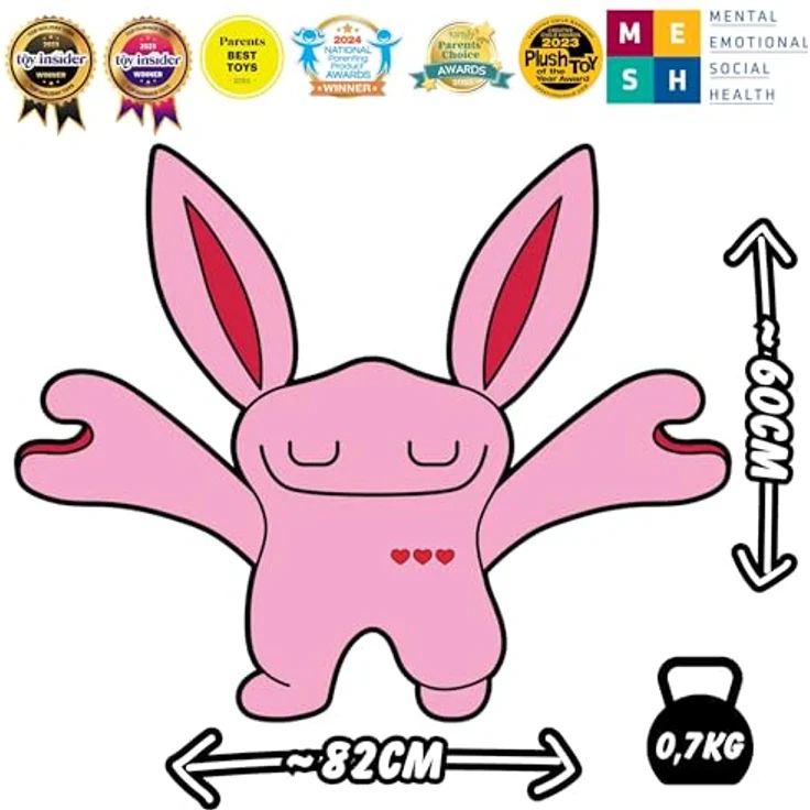 sarcia.eu Bumpas Lucky Gewichts Maskottchen, Therapeutisches Anti-Stress Kuscheltier für Kinder ab 3 Jahren, Einheitsgröße – Bild 5
