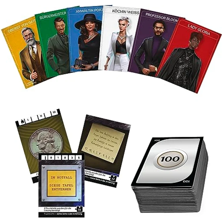 Hasbro Gaming Cluedo Escape Erpressung im Midnight Hotel, einmalig lösbares Escape-Room-Spiel für 1 − 6 Spieler, kooperatives Spiel – Bild 4