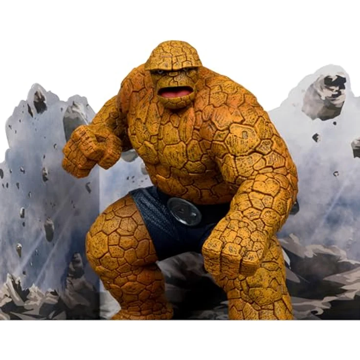 McFarlane Marvel Collection PVC Statue 1/10 The Thing, detailreiche Sammelfigur mit Diorama-Base, 17 cm, #642 – Bild 3