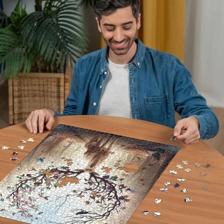 Ravensburger Puzzle 12000459 - Magischer Hirsch - 1000 Teile Puzzle für Erwachsene und Kinder ab 14 Jahren, Tier-Puzzle Hirsch – Bild 4