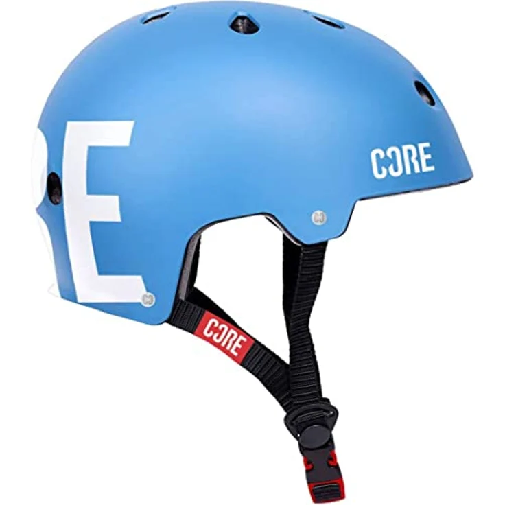 Fantic26 Core Street Stunt-Scooter Skateboard BMX Helm + Fantic26 Sticker (L/XL, Blau/Weiß) - Sicherer und stylischer Kinderfahrradhelm – Bild 5