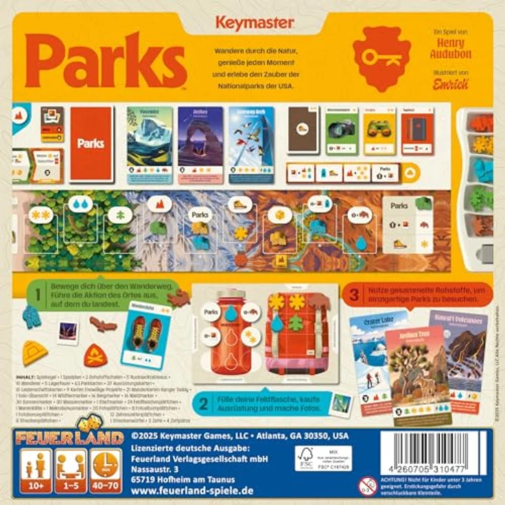 Feuerland Spiele Parks (2. Edition), Brettspiel für 1-5 Personen – Bild 3