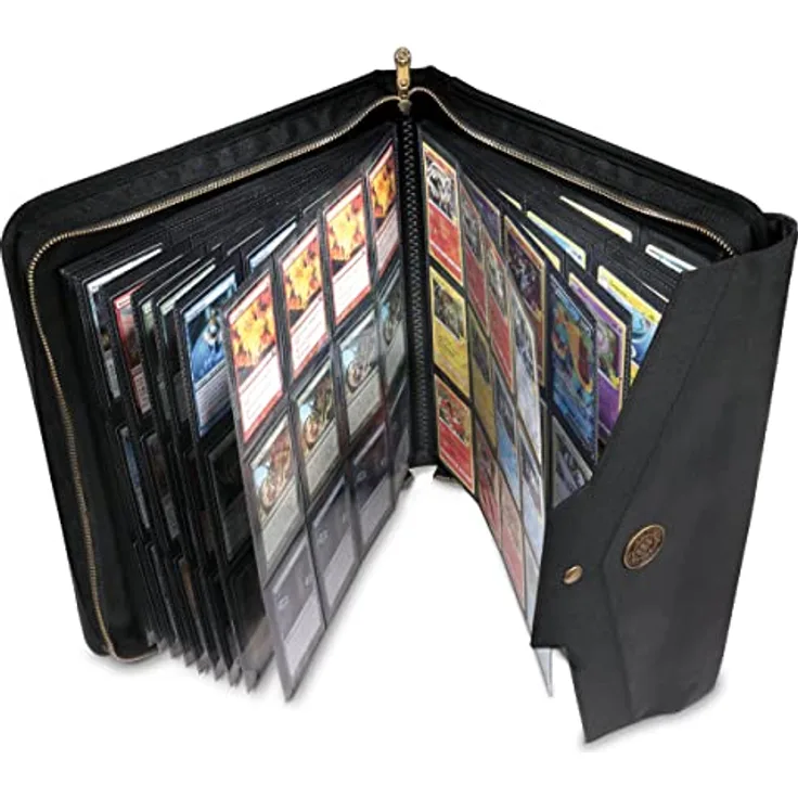 ENHANCE Sammelkarten-Ordneralbum – TCG-Ordner für 624 Karten mit Zubehörtasche und strapazierfähigem Stoff, 34,8 x 33 x 5,1 cm