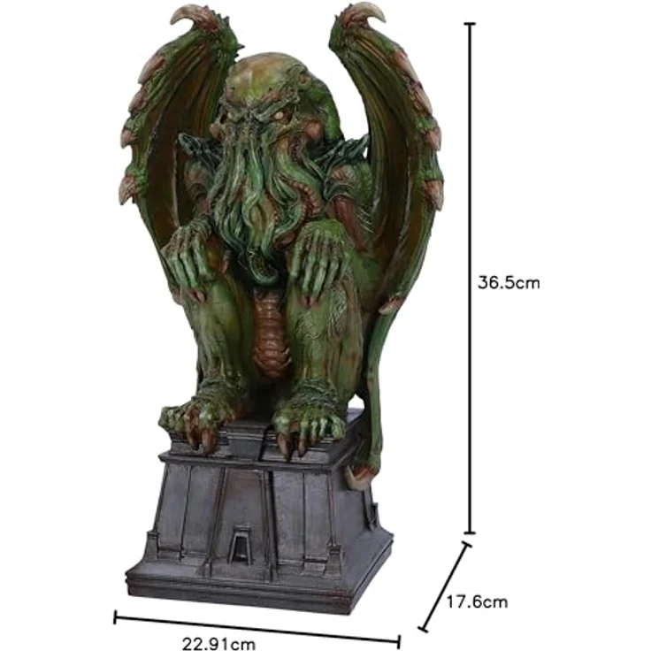 Nemesis Now Cthulhu, Sammelfigur aus Harz, handbemalt, smaragdgrün, mit Sockel – Bild 3