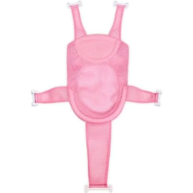 Lorelli Babywannennetz Turtle, Kunststoff Clips, Badewanneneinsatz, ab Geburt pink – Bild 3