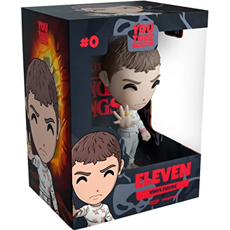Youtooz Eleven 11,7 cm Vinyl-Figur, detailliertes Sammlerstück aus Stranger Things mit floralem weißen Outfit – Bild 1