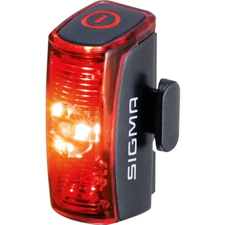 SIGMA SPORT Fahrradbeleuchtung Infinity 15200 Rücklicht Fahrradlicht StVZO zugelassen, extrem lange Leuchtdauer, schlanke Bauweise, seitliche Sichtbarkeit, LED, schwarz