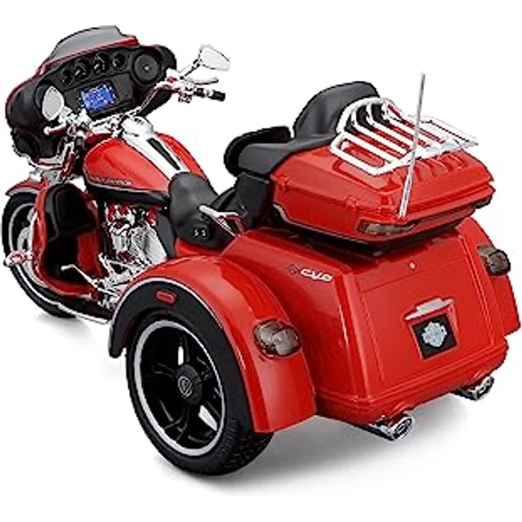 Maisto - Motorrad Harley Davidson - CVO Tri-Glide (3 Räder) - Orange - Nachbildung des Fahrzeugs im Maßstab 1:12 - Für Kinder ab 3 Jahren - M32337 – Bild 4