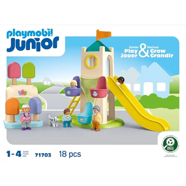 Playmobil® Erlebnisturm mit Eisstand (71703), JUNIOR Konstruktions-Spielset, (18 St), Made in Europe – Bild 4
