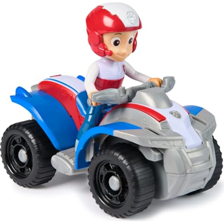 Spin Master PAW Patrol Ryder Spielzeug-Auto, 13 cm Rettungs-Quad aus recyceltem Kunststoff, inklusive Ryder-Figur – Bild 3