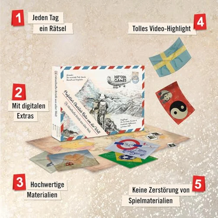 Hidden Games: Professor Charlies Reise rund um die Welt (Rätsel-Adventskalender) – Bild 4
