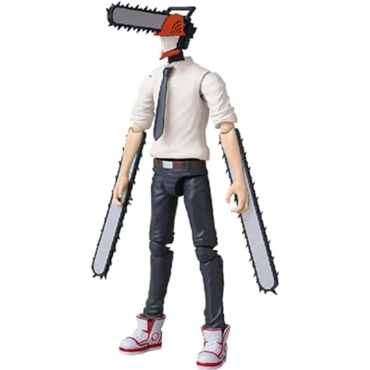 Bandai Anime Heroes Chainsaw Man, Actionfigur 17 cm mit 16 Gelenkpunkten und 3 Kettensägen, offiziell lizenziert – Bild 5