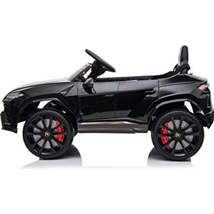 FINOOS Lambo Urus Elektroauto für Kinder, Originallizenz, Batterie, vertikal öffnende Türen, 2 Motoren, 12-V-Batterie, 2,4-GHz-Fernsteuerung, 1 bis 4 Jahre, Schwarz – Bild 3