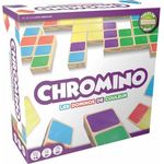 Asmodee Chromino, neue Edition - Brettspiel mit Holzfliesen für 2-8 Spieler, strategisches Denkspiel in französischer Sprache