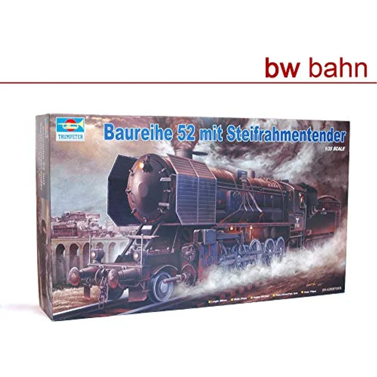 Trumpeter Kriegslokomotive BR52, Plastikmodellbausatz mit hoher Detailtreue, einfach handhabbar