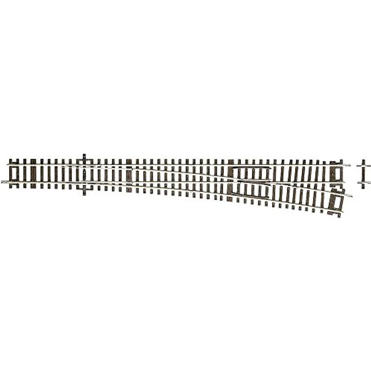 Roco H0 RocoLine 42491 Weiche, rechts 345 mm, Profilhöhe 2,1 mm, ohne Bettung – Bild 1