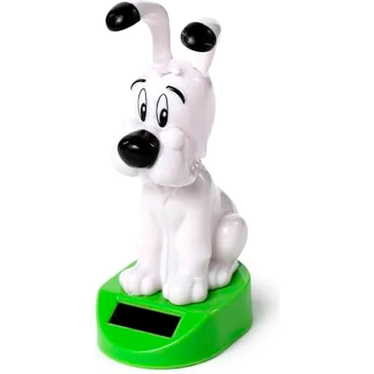 PUCKATOR Wackelfigur Idefix (Dogmatix) Asterix, Solarfigur für drinnen und draußen mit Wackelkopf, detailgetreue Darstellung – Bild 4