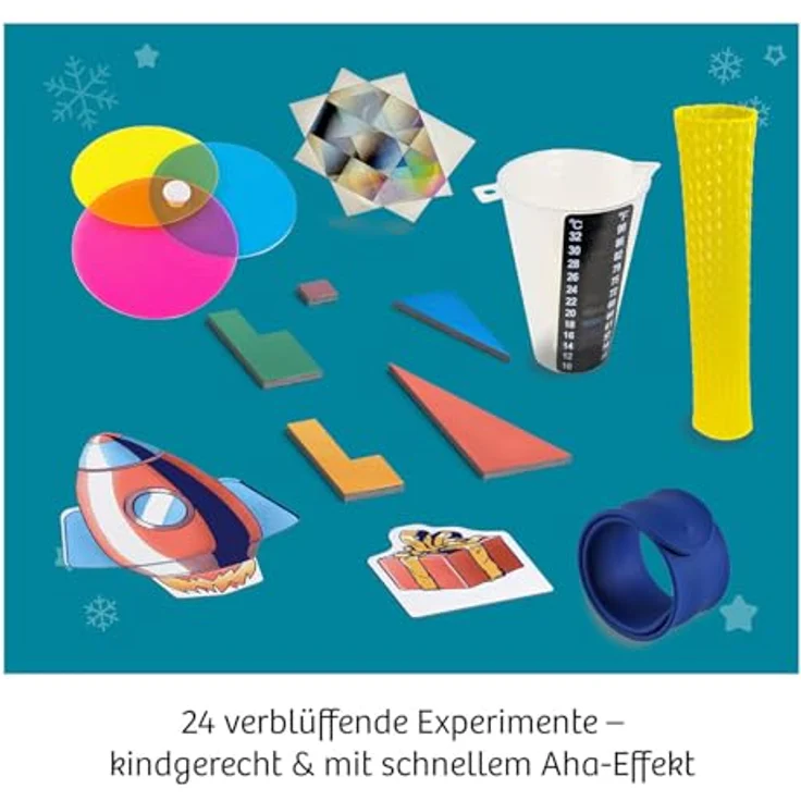 KOSMOS 661090 Experimentierkasten Adventskalender 2025, 24 spannende Experimente für Kinder ab 8 Jahren, Spielzeug-Adventskalender für Chemie, Physik und Geologie – Bild 3